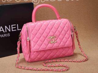 シャネルバッグコピー CH0078-1 CHANEL ショルダーバッグ 桜色 羊革