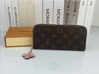 ルイヴィトン M64201A LOUIS VUITTON ポルトフォイユ・クレマンス ラウンドファスナー財布