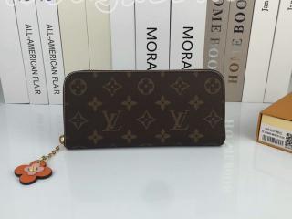 ルイヴィトン M64201C LOUIS VUITTON ポルトフォイユ・クレマンス ラウンドファスナー財布