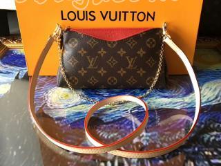 M41638 ルイヴィトンバッグコピー 「LOUIS VUITTON」 パラス・クラッチ モノグラム スリーズ ショルダーバッグ ゴールド金具