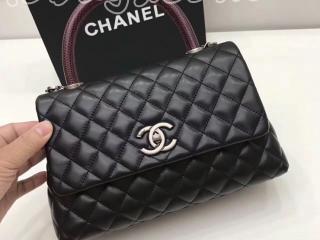 シャネル「CHANEL」ハンドバッグ ショルダーバッグ 2wayバッグ チェーンショルダー シルバー金具 羊革&リザード ブラウン A92992 Y61553 4B922A