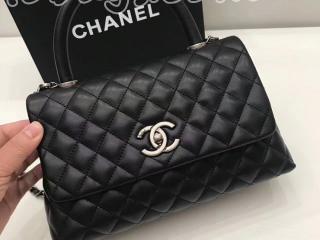 シャネル「CHANEL」シルバー金具 羊革 ブラウン ハンドバッグ ショルダーバッグ 2wayバッグ チェーンショルダー A92992 Y61553 4B922B 25CM