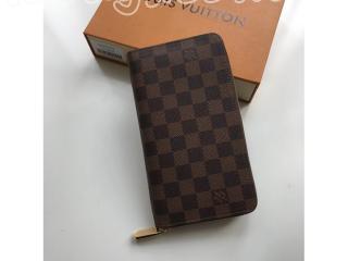 N60003 ルイヴィトン ダミエ・エベヌ 財布 コピー「LOUIS VUITTON」ジッピー・オーガナイザー 二つ折り長財布 ラウンドファスナー財布