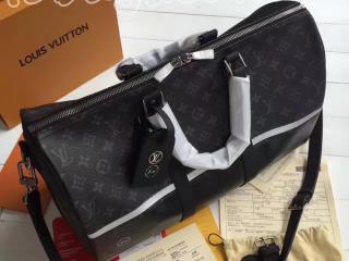 M43413 ルイヴィトン モノグラム バッグ コピー LOUIS VUITTON キーポル・バンドリエール45 モノグラム･エクリプス キャンバス