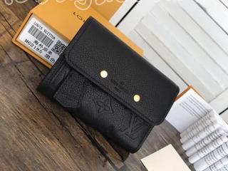 M62184 ルイヴィトン モノグラム・アンプラント 財布 スーパーコピー 「LOUIS VUITTON」 ポルトフォイユ・ポンヌフ・コンパクト ヴィトン 財布 レディース 三つ折り ノワール