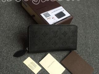 M61867 ルイヴィトン マヒナ 財布 スーパーコピー 「LOUIS VUITTON」 ジッピー・ウォレット ヴィトン レディース 人気 長財布  ノワール