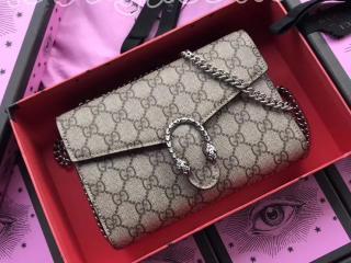 401231 KHNSN 8642 グッチ コピー レディース 財布 人気 〔GUCCI Dionysus〕 GGスプリーム チェーンウォレット ショルダーバッグ チェーン財布 2色選択可