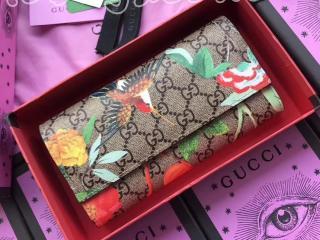 424892 K0L2G 8691 GUCCI グッチ ティアン 二つ折り長財布 コピー コンチネンタルウォレット レディース ラウンドファスナー財布