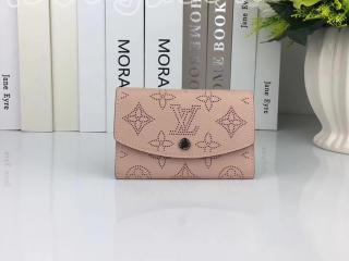 M64050 ルイヴィトン マヒナ 二つ折り財布 スーパーコピー 「LOUIS VUITTON」 ポルトモネ・アナエ ヴィトン レディース 折りたたみ ミニ財布 2色 ピンク