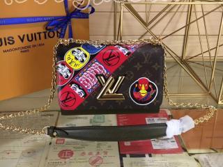 M43497 ルイヴィトン エピ バッグ コピー 「LOUIS VUITTON」 ツイスト TWIST MM ヴィトン 2018クルーズ 山本寛斎 モノグラム チェーンショルダーバッグ