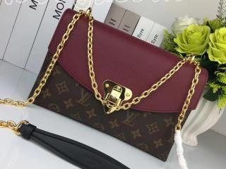 M43715 ヴィトン モノグラム バッグ スーパーコピー 「LOUIS VUITTON」 サン・プラシード Saint Placide ルイヴィトン レディース チェーンショルダーバッグ 3色選択可 Burgundy