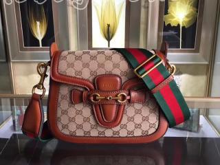 グッチ レディーウェブ バッグ スーパーコピー GUCCI Lady Web オリジナルGG柄キャンバス レディース ショルダーバッグ 3色可選択 ブラウン レザー 383848 KQWQT 8527