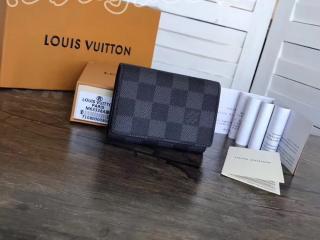 N63338 ルイヴィトン ダミエ・グラフィット 財布 コピー 「LOUIS VUITTON」 アンヴェロップ・カルト ドゥ ヴィジット 小銭入れ ヴィトン メンズ 二つ折り財布