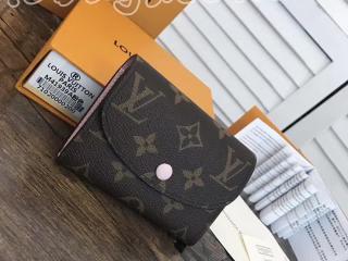 M62361 ルイヴィトン モノグラム 財布 コピー 「LOUIS VUITTON」 ポルトモネ・ロザリ ヴィトン レディース 二つ折り財布 2色可選択 ローズ・バレリーヌ