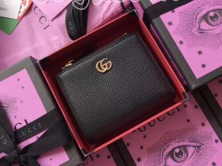 グッチ GGマーモント 財布 コピー GUCCI GG Marmont ミニウォレット レディース 二つ折り財布 2色可選択 ブラック レザー 474747 CAO0G 1000