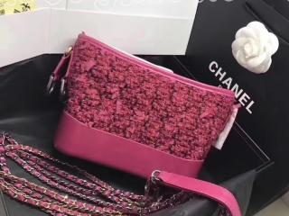 ガブリエル ドゥ シャネル バッグ スーパーコピー CHANEL'S GABRIELLE スモール ホーボーバッグ ツイード & カーフスキン チェーンショルダー ピンク A91810 Y82045 K0346