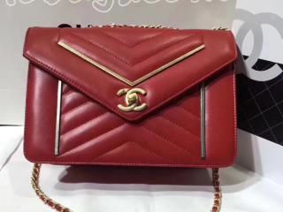 シャネル バッグ コピー CHANEL レディース チェーンショルダーバッグ 3色 レッド ×ゴールド金具 羊革 CH0760 255