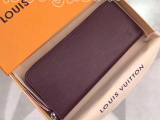 M64307 ルイヴィトン エピ 長財布 スーパーコピー 「LOUIS VUITTON」 ポルトフォイユ・クレマンス ヴィトン レディース ラウンドファスナー財布 プルーヌ