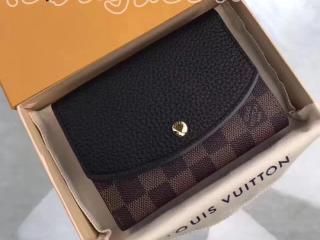 N60044 ルイヴィトン ダミエ・エベヌ 財布 コピー 「LOUIS VUITTON」 ポルトフォイユ・ノルマンディー ヴィトン トリヨン レディース 二つ折り財布 2色可選択 ノワール