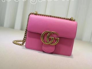 グッチ GGマーモント バッグ コピー GUCCI GG Marmont レディース チェーンショルダーバッグ 4色 ピンク&ゴールド金具 431384 CDZ0T 5909