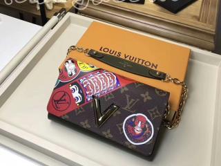 M67270 ルイヴィトン モノグラム 長財布 コピー 「LOUIS VUITTON」 ポルトフォイユ・ツイスト ヴィトン歌舞伎 レディース チェーン 二つ折り財布