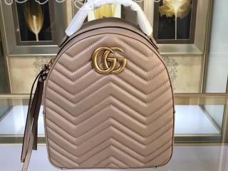 476671 DTDHD 5729 グッチ GGマーモント バッグ コピー GUCCI GG Marmont キルティングレザー レディース バックパック 6色可選択 ベージュ レザー