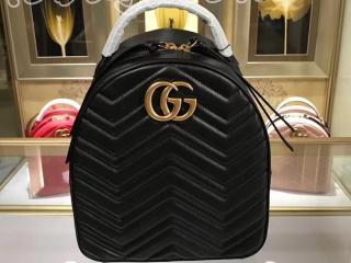 476671 DTDHD 1000 グッチ GGマーモント バッグ スーパーコピー GUCCI GG Marmont キルティングレザー レディース バックパック 6色可選択 ブラック レザー