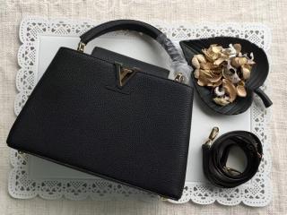 M42259 ルイヴィトン トリヨン バッグ スーパーコピー 「LOUIS VUITTON」 カプシーヌ PM ハンドバッグ ヴィトン レディース ショルダーバッグ 5色可選択 ノワール&ゴールド金具