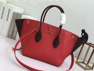 M54844 ルイヴィトン カーフ バッグ スーパーコピー 「LOUIS VUITTON」 フリーダム ハイエンド ハンドバッグ ヴィトン レディース 2WAYショルダーバッグ 3色可選択 ルージュ