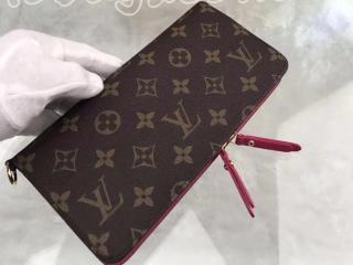 M66701 ルイヴィトン モノグラム 長財布 スーパーコピー 「LOUIS VUITTON」 ポルトフォイユ･アンソリット ヴィトン レディース 二つ折り財布 3色可選択 ローズポップ