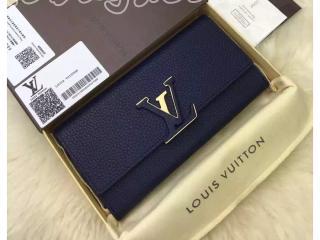 M41970 ルイヴィトン トリヨン 財布 スーパーコピー 「LOUIS VUITTON」 ポルトフォイユ・カプシーヌ ヴィトン レディース 二つ折り長財布 5色可選択 ﾌﾞﾙーﾏﾘｰﾇ&ゴールド金具