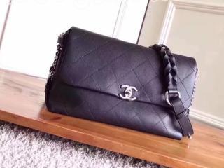 A57116 Y83246 94305 シャネル レディース バッグ スーパーコピー CHANEL Flap bag ハンドバッグ 18年新作 グレインド カーフスキン & カーフスキン 29CM ブラック