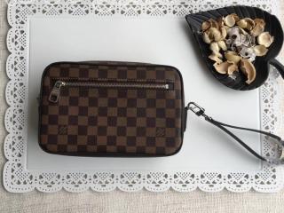 N41663 ルイヴィトン ダミエ・エベヌ バッグ スーパーコピー 「LOUIS VUITTON」 ポシェット・カサイ ヴィトン メンズ クラッチ＆セカンドバッグ 選べる3色