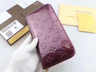 LOUIS VUITTON ルイヴィトン モノグラムヴェルニ ジッピーウォレット ラウンドファスナー 長財布 ルージュフォーヴィスト M91536