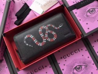 451273 DUQ1T 1058 グッチ 長財布 スーパーコピー GUCCI スネーク プリント レザー ジップアラウンドウォレット ラウンドファスナー財布