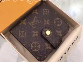 M61667 ルイヴィトン モノグラム 財布 スーパーコピー LOUIS VUITTON コンパクトジップ レディース 二つ折り財布