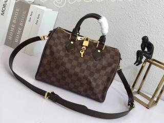 N41368 ルイヴィトン ダミエ・エベヌ バッグ コピー 「LOUIS VUITTON」 スピーディ・バンドリエール 25 ハンドバッグ ヴィトン レディース ショルダーバッグ 2WAY