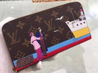 M62135 ルイヴィトン モノグラム 長財布 コピー 「LOUIS VUITTON」 ジッピーウォレット ヴィトン レディース ラウンドファスナー財布 大西洋クルーズ プリント