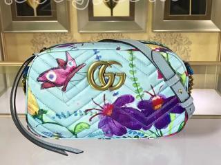 447632 0E22E 4881 グッチ GGマーモント バッグ スーパーコピー GUCCI GG Marmont オンライン限定 アンスキルド・ワーカー レディース ショルダーバッグ