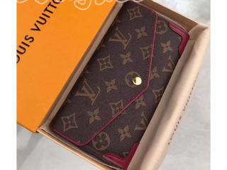 M61186 ルイヴィトン モノグラム 長財布 コピー 「LOUIS VUITTON」 ポルトフォイユ・サラ レティーロ ヴィトン レディース 二つ折り財布 2色可選択 オロール