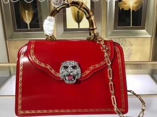 488666 DT98X 6361 グッチ シアラ バッグ コピー GUCCI バンブー フレームプリント バッグ レディース ショルダーバッグ 2色可選択 ダークレッド