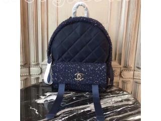 A91964 Y82685 K0565 CHANEL★2017秋冬新作★バックパック CHANEL☆ツイード＆ラムスキン　バックパック