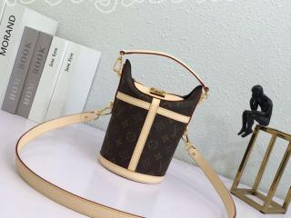 M43587 ルイヴィトン 巾着バッグ　ダッフルバッグ ヴィトン　モノグラム バッグ スーパーコピー 「LOUIS VUITTON」  レディース 2wayショルダーバッグ