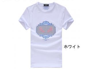 半袖Tシャツ 人気商品 フェンディ Tシャツ 素色 フェンディ　ボキャブラリーフェイス　Tシャツ