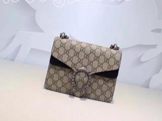 421970 KHNRN 9769 GUCCI グッチ ディオニュソス バッグ スーパーコピー Dionysus GGスプリーム ベージュ・スエード ミニバッグ レディース チェーンショルダーバッグ 4色可選択 ブラック