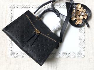 M54196 ルイヴィトン モノグラム･アンプラント バッグ コピー 「LOUIS VUITTON」 ジップド ハンドバッグ PM ヴィトン レディース ショルダーバッグ 4色可選択 ノワール