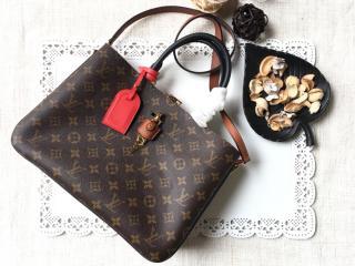 M44254 ルイヴィトン モノグラム バッグ コピー 「LOUIS VUITTON」 ミルフィーユ ハンドバッグ ヴィトン レディース ショルダーバッグ 2色可選択 ノワール・ルージュ