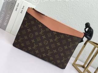 M64590 ルイヴィトン モノグラム バッグ スーパーコピー 「LOUIS VUITTON」 デイリーポーチ ヴィトン レディース クラッチバッグ 3色可選択 ペッシュ