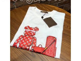 ルイヴィトンロゴTシャツ  LV*supreme半袖Tシャツ ホワイト 【レディース・メンズ用】 半袖Tシャツ