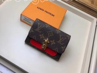 M62567 ルイヴィトン モノグラム 財布 コピー 「LOUIS VUITTON」 ポルトフォイユ・フラワー コンパクト ヴィトン レディース 二つ折り財布 3色可選択 コクリコ